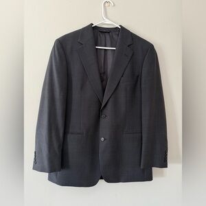 Brooks Brothers 746 Stretch Suit Jacket Blazer Wool Navy Blue Mens Size 40R M